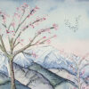 Cherry Blossom and Mountain Local Artist Somerset Art Shop